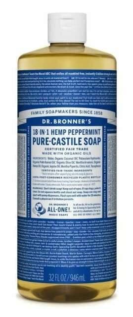 Dr. Bronner's Pure Castile Liquid Soap 32oz - Peppermint