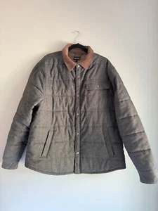 Brixton Cass Jacket Men's XL X-Large Mixed Tweed Quilted Snap Cotton Chore Coat - Picture 1 of 8