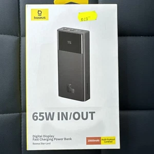 OS-Baseus Star-Lord Digital Display Fast Charging Power Bank 20000mAh 65W Cluste - Picture 1 of 3