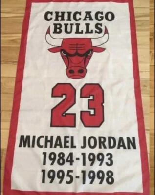 Banner de retiro 3x5 Chicago Bulls The Last Dance Michael Jordan Foto 1 de 2
