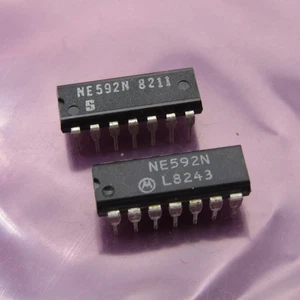 ( 2 PCS ) NE592N Differential Video Amplifier --- Major Brands --- NOS - Picture 1 of 1