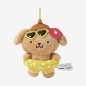 Sanrio x Olive Young Tanning Sanrio Characters Doll Keyring Tanning Pompompurin - Picture 1 of 1