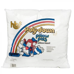 PolyDown Pillow Inserts 18" x 18" PP18 Hobbs #1 Non-allergenic Forms Washable - Picture 1 of 1