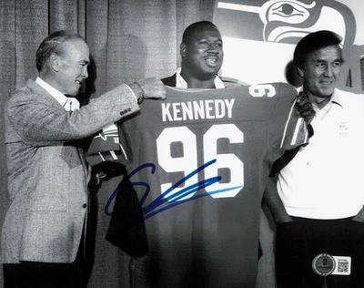 Cortez Kennedy Autographed 8x10 Photo Seattle Seahawks Beckett BAS QR #AE31665 - Image 1 of 2
