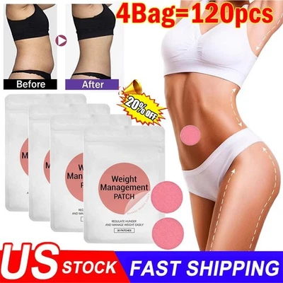 120 PIEZAS Pérdida de Peso GLP -1 Parches Adelgazantes Herramientas de Control de Peso ~ EE. UU. Foto 1 de 4