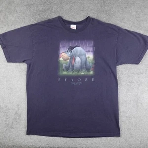 Maglietta Vintage Disney Store Uomo XL Blu Navy Eeyore Manica Corta Grafica Maglietta Y2K - Foto 1 di 8
