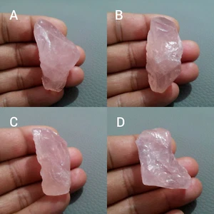 100% Natural Pink Rose Quartz Rough Loose Gemstone Raw For Making Jewelry - Picture 1 of 13