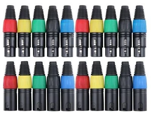 Pronomic XFXMPLUG XLR Stecker Set 10x Male 10x Female 3-polig Mikrofon Stecker - Bild 1 von 5