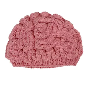 Novelty Halloween Horrible Brain Knitted Hat Funny Cosplay Handmade Beanie - Picture 1 of 43