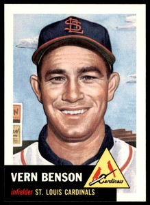 1991 Topps Archives 1953 Vern Benson . St. Louis Cardinals #205