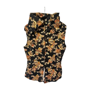 High Tea with Mrs Woo - Vintage-Style Sleeveless Collared Top - Picture 1 of 3