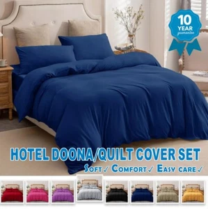 Luxury 2000TC Quilt Doona Duvet Cover & pillowcases Set Reversible Bedding Set - Picture 1 of 24
