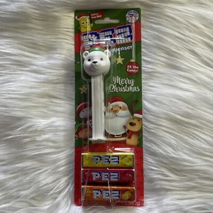 PEZ Dispenser Merry Christmas ~ Polar Bear ~ Fast Shipping - Picture 1 of 4