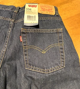 Levi's 550 Relaxed fit Size 14 regular 27x27 jeans --dark wash NWT - Picture 1 of 9