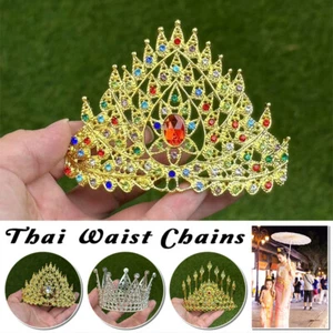 Cinture cave multi stile Thai Dai in lega dorata gioielli/bracciale/corona accessorio - Foto 1 di 44