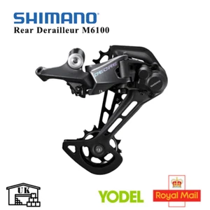 Desviador trasero Shimano DEORE RD M6100 12s SGS jaula larga sombra bicicleta de montaña sombra - Imagen 1 de 4