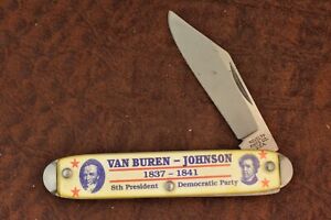 VINTAGE NOVELTY KNIFE CO MADE IN USA JACK PRESIDENT MARTIN VAN BUREN (13230)