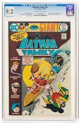 Batman Family #4 High Grade Bronze Age Vintage DC Superhero Comic 1976 CGC 9.2 - Image 1 of 4