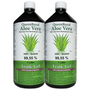 QueenRoyal Aloe Vera Trink Gel 99.55% pur 2 Liter Sparpack. 30256-G - Bild 1 von 5