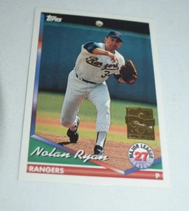 1998 TOPPS - REPRINT 27 OF 27 - NOLAN RYAN PITCHER RANGERS CARD # 34 - Picture 1 of 6