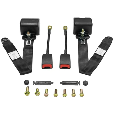 2X Genuine BMW-Z3 3 Point Safety Adjustable Seat Belt Strap Car Black - image 1 of 4