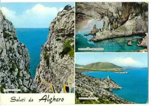 SALUTI DA ALGHERO - VEDUTINE (SASSARI) 1960 - Picture 1 of 1