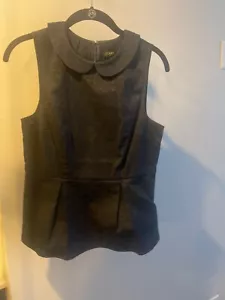 J Crew sleeveless top with Peter Pan Collar, size 2, style #06352 - Picture 1 of 3
