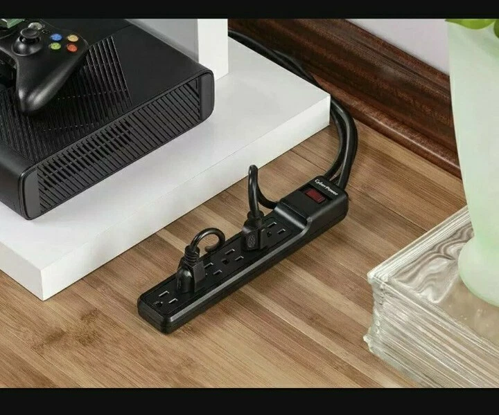 CyberPower Power Strip Surge Protector 6 Outlets 4ft brand new in box  - Image 1 of 2