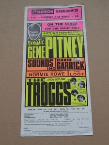 Gene Pitney 1967 Odeon, Hammersmith Handbill (Troggs/Loot/Normie Rowe) - Picture 1 of 1