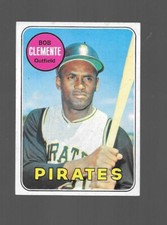 1969 Topps Baseball Card, #50 Roberto Clemente, Pirates, See Scans