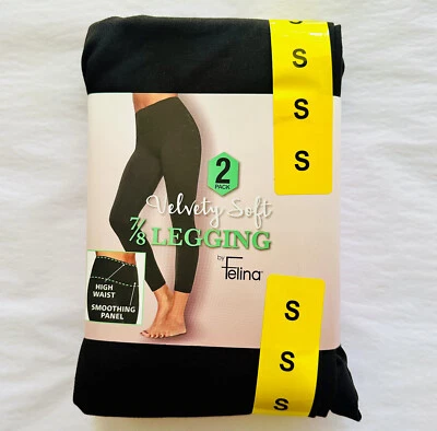 Leggings suaves aterciopelados Felina para mujer, paquete de 2 Foto 1 de 4