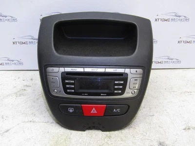 PEUGEOT 107 C1 AYGO 2012-2014 CD RADIO BLUETOOTH STEREO HEAD UNIT 86120-YV010 - Image 1 of 3