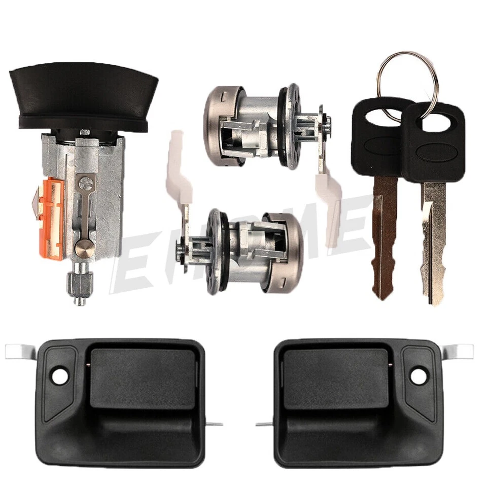 CERRADURA DE PUERTA DE ENCENDIDO MANIJAS DE PUERTA DE CILINDRO PARA FORD F250 F350 Super Duty Excursion Foto 1 de 4