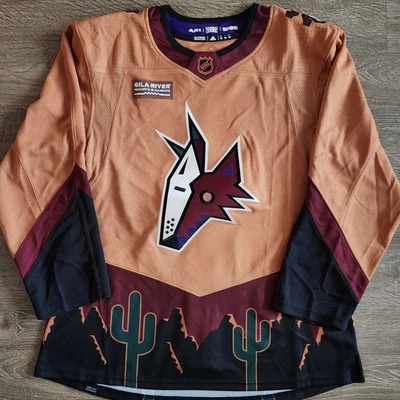 Arizona Coyotes Reverse Retro 2.0 Adidas Authentic Hockey Jersey 50 Orange - Image 1 of 4