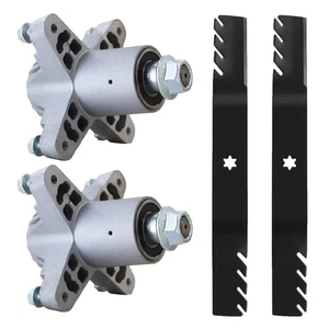 Mower Blade & Spindle Kit For Huskee MTD Troy-Bilt White 42" Decks 618-0142 - Picture 1 of 8