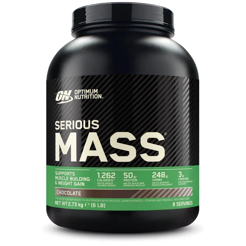 Optimum Nutrition Serious Mass Weight Gainer Pulver, Schokolade (2730g)