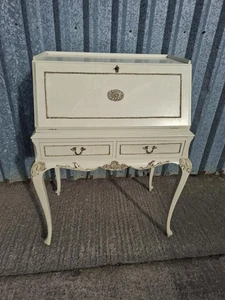 Vintage Louis XV Style Bureau Writing Bureau 1960’s/70’s Shabby Chic - Picture 1 of 2
