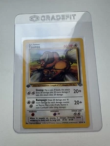 Tauros 1st Edition Jungle 47/64 Uncommon HD Photos Mint WOTC Vintage Pokemon - Picture 1 of 11