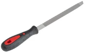 RS Pro BASTARD RASP CUT THREE SQUARE ENGINEERS FILE 150mm Soft Grip Handle - Picture 1 of 3