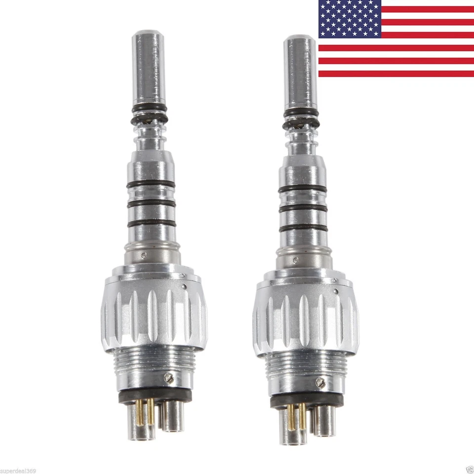 2x Acoplador rápido dental 6H ajuste KAVO fibra óptica led pieza de mano Y6 en EE. UU. Foto 1 de 4