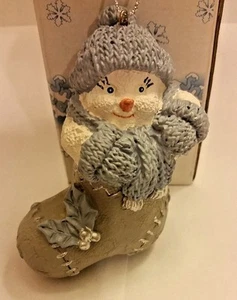 1999 Encore Snow Buddies Buddy in Stocking Ornament Item 94275 - Picture 1 of 4