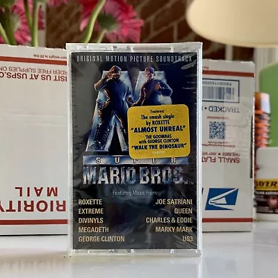 GRAIL SEALED Super Mario Bros Movie Soundtrack Cassette Tape New NINTENDO Hype - Image 1 of 4