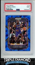 2022-23 Panini Prizm LeBron James Blue Ice Prizm #041/125 PSA 9 Mint T489