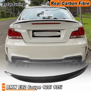 For BMW 1Series E82Coupe 120i 135i 08-13 REAL Carbon Rear Trunk Wing Spoiler Lip - Picture 1 of 13