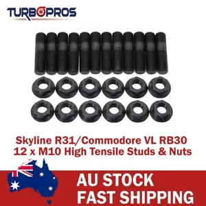 High Tensile Exhaust Manifold Stud Kit For Nissan Skyline R31 RB30 Commodore VL - Bild 1 von 5