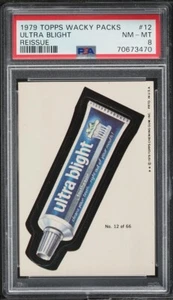 1979 Topps Wacky Packs Reissue Ultra Blight #12 PSA 8 - Picture 1 of 2