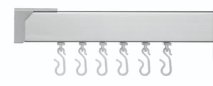 Croydex Shower Curtain Rail Professional Profile 400 with Gliders, 183cm - Picture 1 of 4