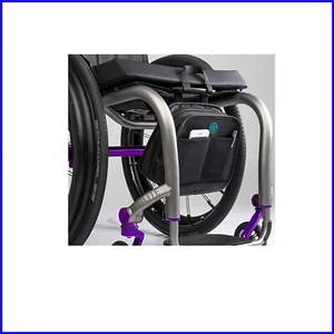 Compact Black Mobility Bag with No-Jingle Loops - Perfect for Wheelchairs - Picture 1 of 4