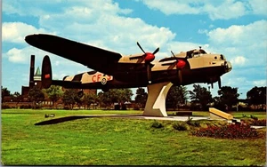 Vintage Lancaster Bomber World War II Rose City Aircraft Postcard Ontario Canada - Picture 1 of 3