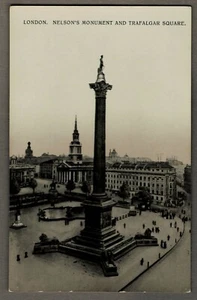 AK LONDON: NELSON’S MOMUMENT / TRAFALGAR SQUARE, ungelaufen um 1930 - Picture 1 of 2